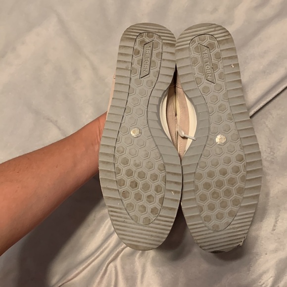 Tretorn Rawlings speckle cream blush pink sneakers trainers low top size 7.5 - Picture 6 of 10